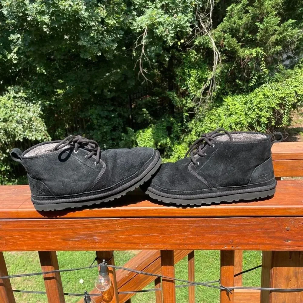 Ugg Neumel Men's 11 Black Tie Up Ankle Boots